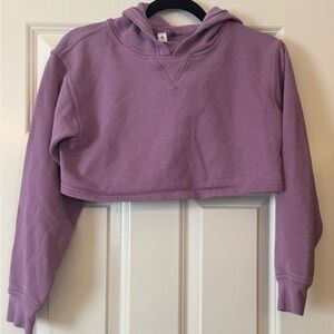 Lululemon Crop Hooded Sweater Purple Size 2